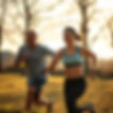 Incorporating Physical Activity into Daily Life Energetic individual engaging in outdoor physical activity