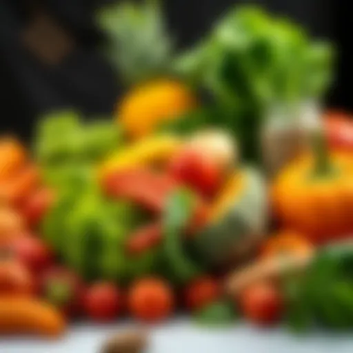 Nutrient-Rich Produce for a Balanced Diet Vibrant assortment of fresh fruits and vegetables