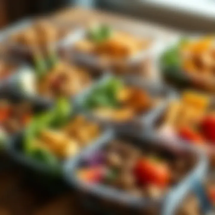 Delicious and Balanced Meal Prep Ideas Colorful meal prep containers filled with healthy foods