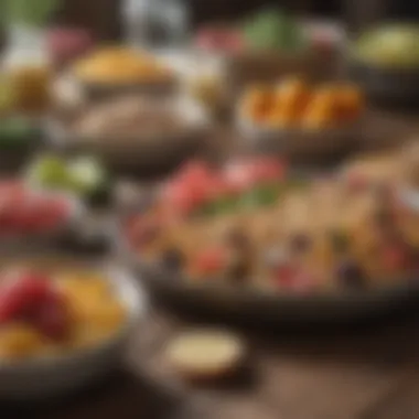 Healthy Meals and Snacks Colorful array of healthy meals and snacks