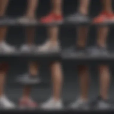 Diagram illustrating various foot arch types and suitable Adidas shoes