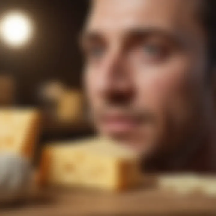 Illustration depicting the health benefits of cheese consumption