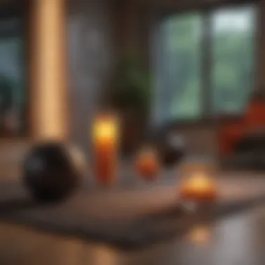 Setting the Scene for Home Fitness A cozy living space set up for a workout
