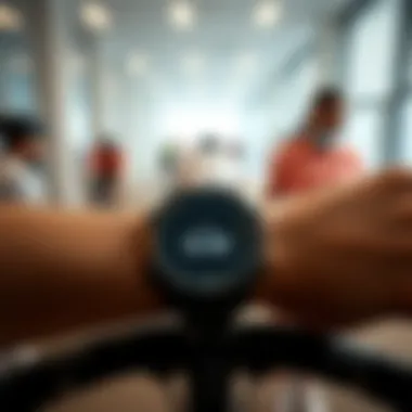 Fitness watch interface with cycling app compatibility