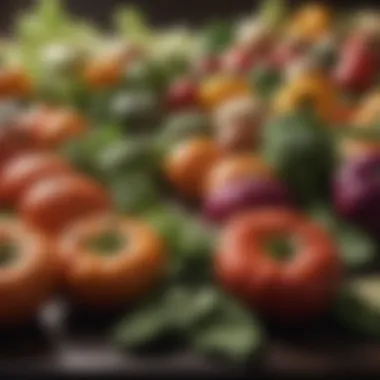 Fiber-Rich Vegetables and Their Benefits Vibrant vegetables showcasing their fiber content