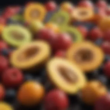 Antioxidant-Rich Fruits for Colon Health Colorful array of fruits rich in antioxidants