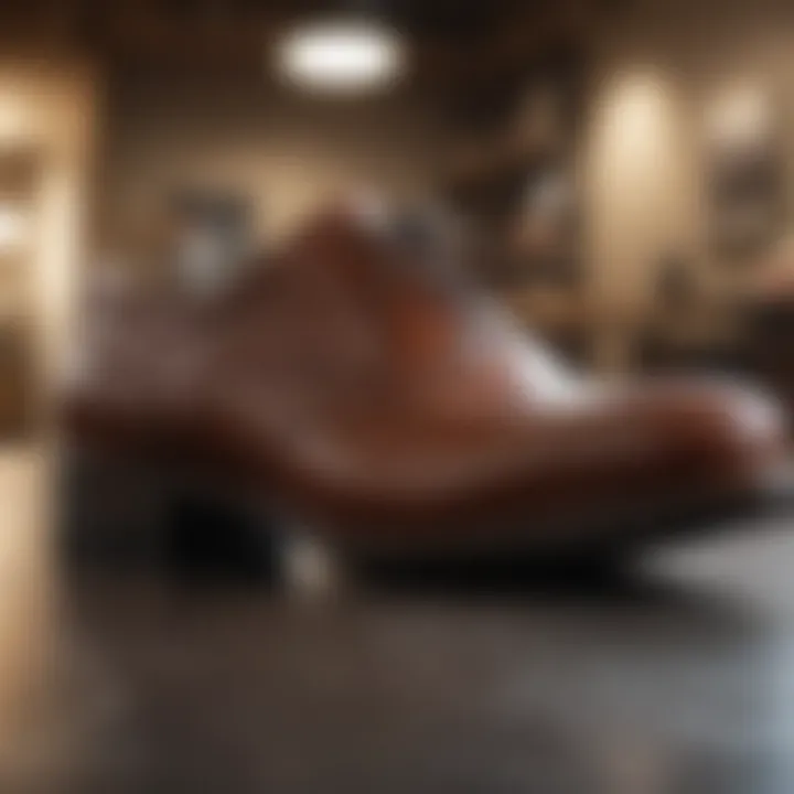 Various types of shoes for office environments