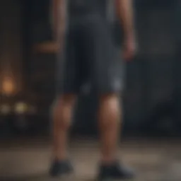 Stylish Under Armour shorts in a dynamic athletic setting