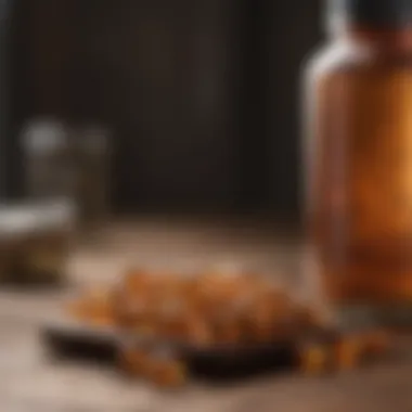 A selection of vitamin supplements on a wooden table