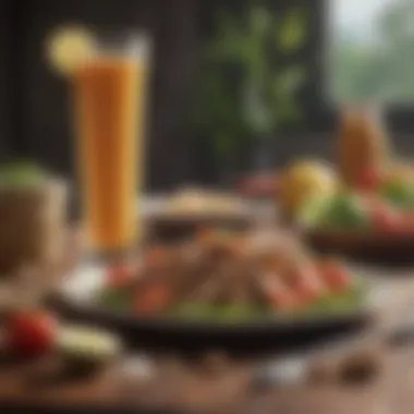 Smart Food Choices for Weight Loss Visual representation of healthy food choices