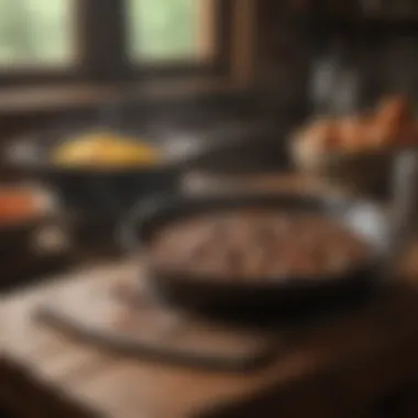 A Culinary Tradition: Historical Roots A historical depiction of cast iron skillet usage