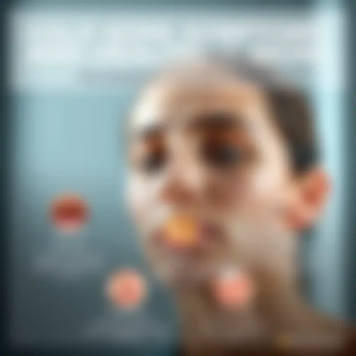 Cold Sore Symptoms and Healing Signs Infographic on symptoms of cold sores and signs of healing