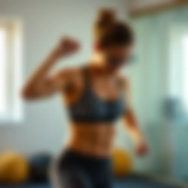 Holistic Fitness Approach to Eliminate Love Handles A person engaged in a holistic fitness routine