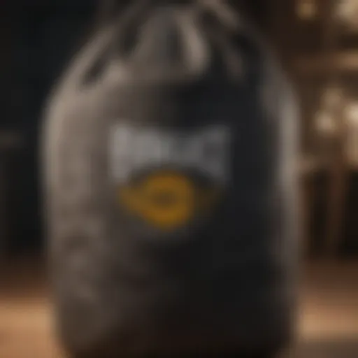 Durable construction of Everlast Canvas Heavy Bag showcasing its robust design