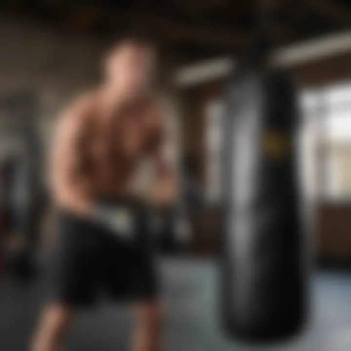 Effective training techniques with Everlast Canvas Heavy Bag in a gym environment