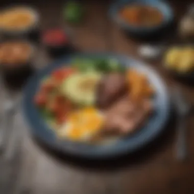 Nutrient-rich Meal Plate Nutrient-rich meal plate showcasing balanced food choices