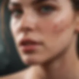 Visual representation of HPV's impact on skin