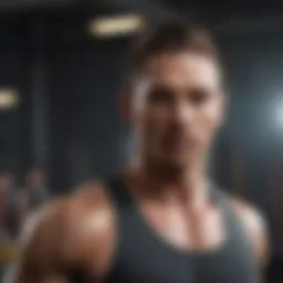 Dynamic workout session demonstrating muscle engagement