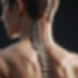 Anatomy of the upper spine highlighting key structures