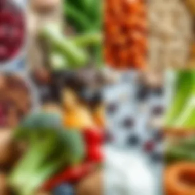 Foods Influencing Gas Formation A collage of various foods known to cause gas, such as beans, broccoli, and carbonated drinks.