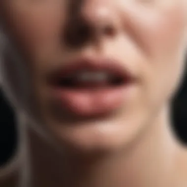Understanding Cold Sores A close-up of a cold sore under natural lighting