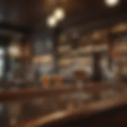 Close-up view of the Duffalo Bar showcasing its unique design