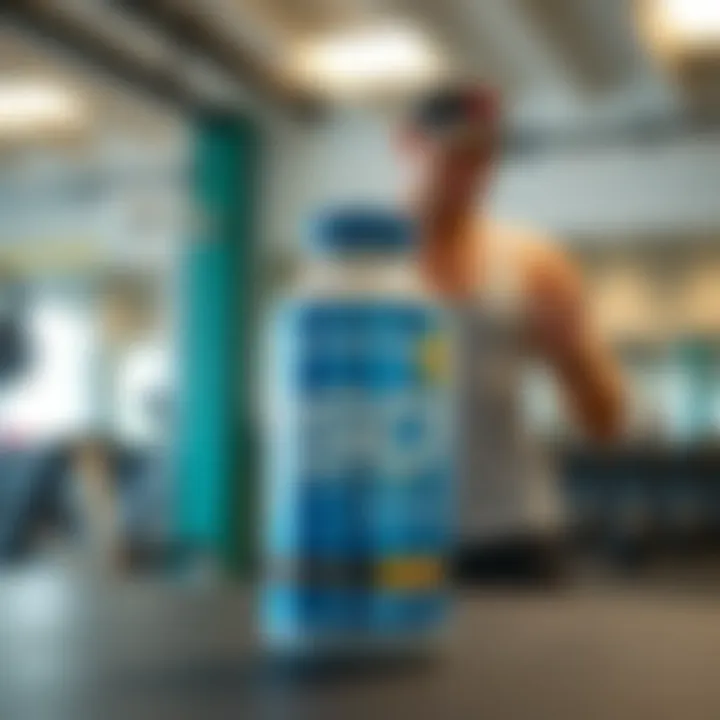 Dymatize ISO 100 Protein Drink in a fitness setting