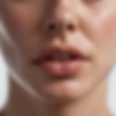 Applying Topical Treatments for Cold Sores Topical cream application on lips