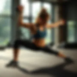 Dynamic core workout in action