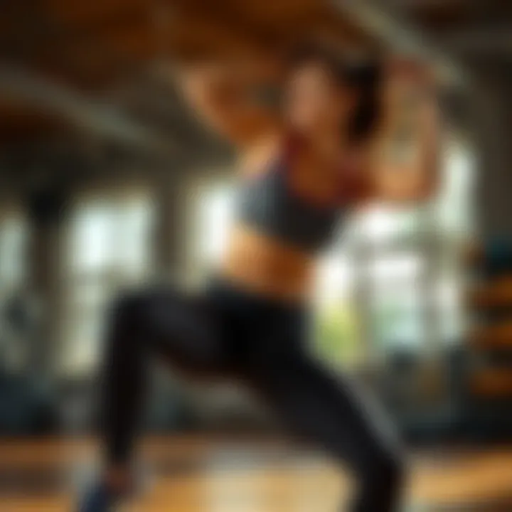 Dynamic exercise routine focusing on core strength