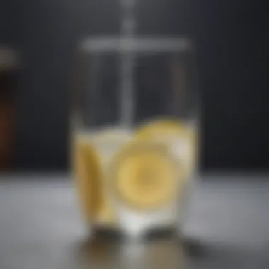 The Importance of Hydration in Reducing Bloating A glass of water with lemon depicting hydration