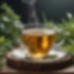 Soothing herbal tea for throat relief