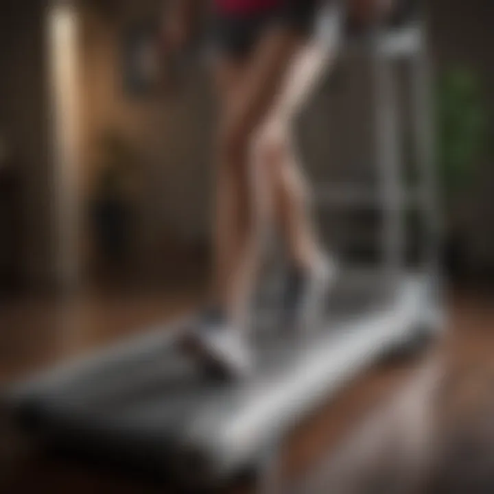 An ergonomic walking treadmill design with safety features