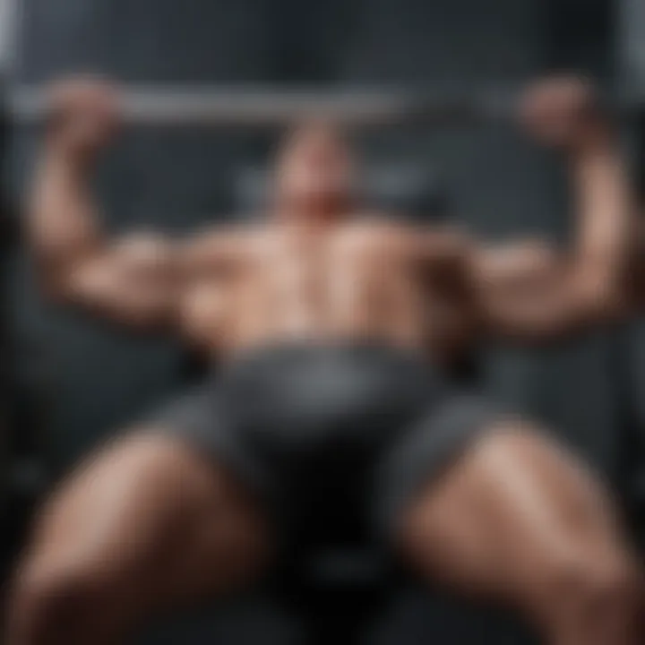 Athlete performing incline bench press for upper chest development