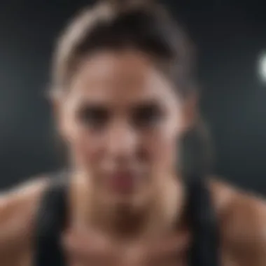 Fitness enthusiast practicing face pulls with resistance bands