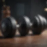 Adjustable dumbbells showcasing a variety of weights and designs
