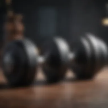 Versatile Adjustable Dumbbells Adjustable dumbbells showcasing a variety of weights and designs