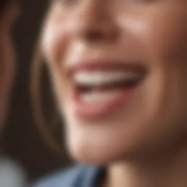 Consultation for Safe Whitening Options A dental professional consulting with a patient about teeth whitening