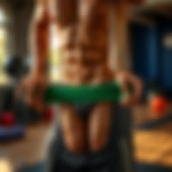 Resistance Band Ab Workout Resistance band ab workout demonstration