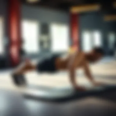 Weighted Plank Variation Illustration of a weighted plank variation