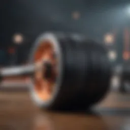 Detailed view of an ab roller showcasing its ergonomic design