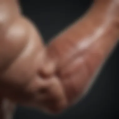 Understanding Muscle Fasciculation Illustration of muscle fasciculation in the elbow area