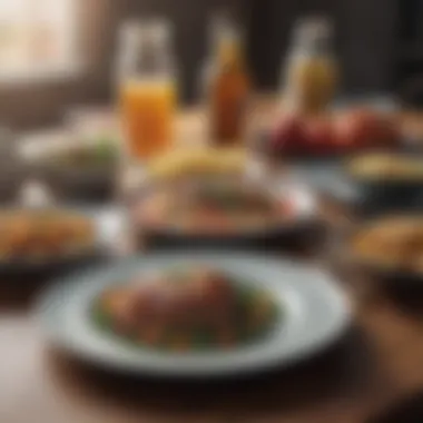 A Variety of Fasting Diets Diverse fasting diet options displayed on a table