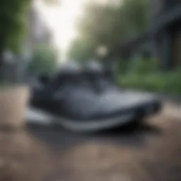 Sleek design of flat running shoes showcasing modern aesthetics.