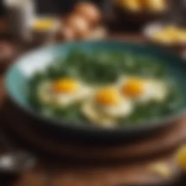 Nourishing Scrambled Eggs with Spinach A vibrant plate featuring a classic low carb breakfast with scrambled eggs and spinach.