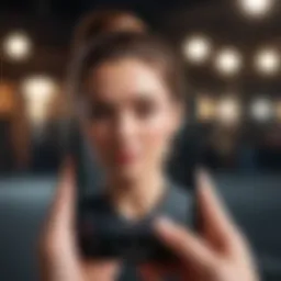 Calorie tracking interface on a smartphone