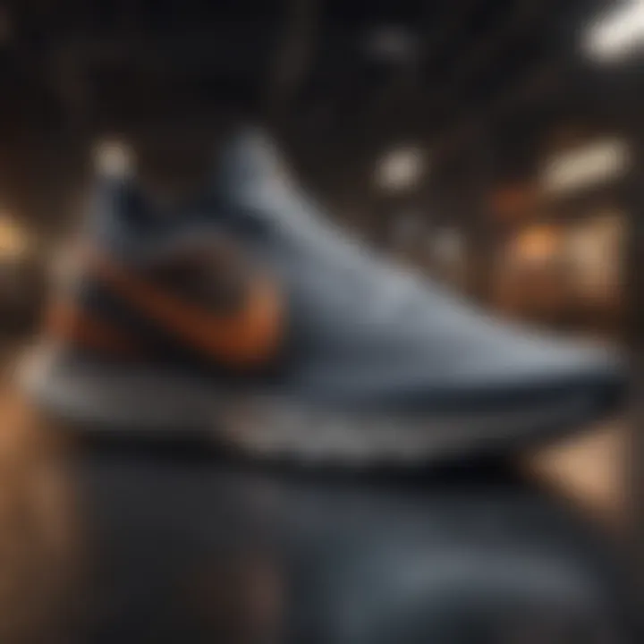 Close-up of Nike Infinity React cushioning technology