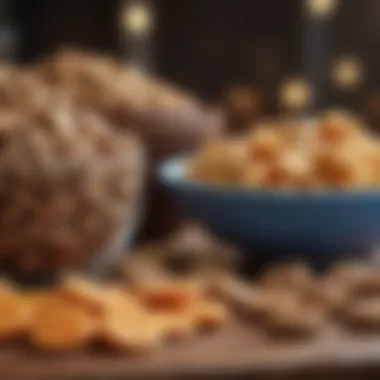 Visually Appealing Healthy Snacks A variety of healthy snacks arranged aesthetically