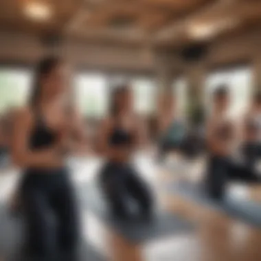 Group of individuals enjoying a community yoga session