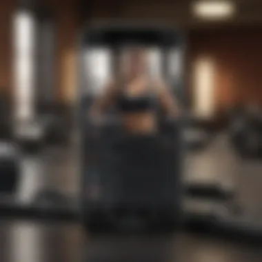 Fitness App Interface An interface of a popular fitness application showcasing workout tracking